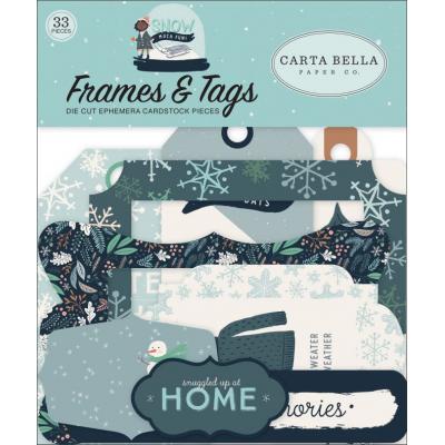 Carta Bella Snow Much Fun Die Cuts - Frames & Tags